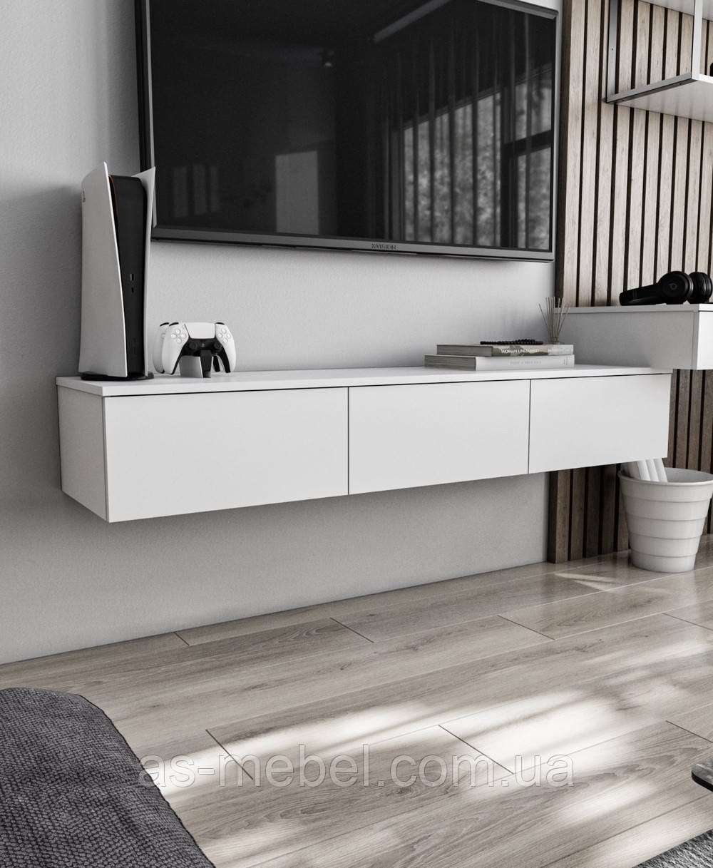 Навісна тумба під ТВ 1500*240*360 мм, фото 1