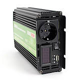 Перетворювач напруги 12V-220V 1000W UPS+1USB +1 Розетка TOSSA TAU1000L, фото 5