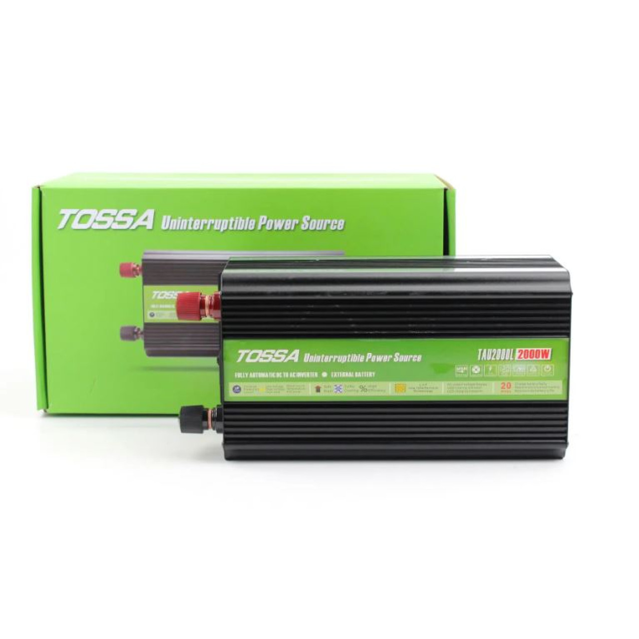 Перетворювач напруги 12V-220 V 2000 W UPS+1USB + 1 Розожетка Tossa TAU2000L-2000W, фото 1