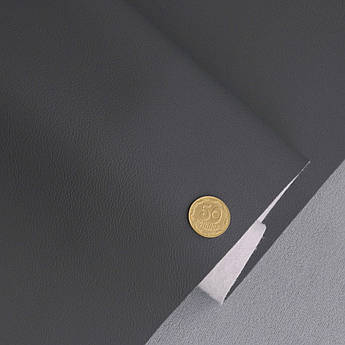 Шкірзамінник темно-сірий Maldive 960 на тканинній основі для перетяжки меблів, ширина 1.40м, Туреччина