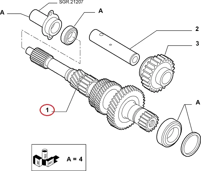 Первинний вал 5-ти ступка Fiat Ducato 250, Peugeot Boxer, Citroen Jumper (2006-2014), 9648988488, 2311W1, фото 1
