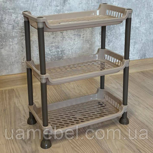 Етажерка прямокутна Bursev Plastik 5158 04 бежевий