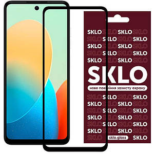 Загартоване захисне скло SKLO 3D Full Glue для TECNO Spark 20C / Spark Go 2024 | завтовшки 0.33 мм Чорний