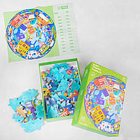 Пазлы развивающие для детей С 48158 "Транспорт", 108 деталей, круглый, постер Ananzelika