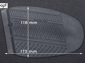 Гумова профілактика XA006 RAIN MICHELIN (Франція), р. 42-44, кол. чорний (black)