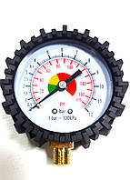 Манометр для пневмопіст.0-12bar,0-170psi KS-0686 M11*1