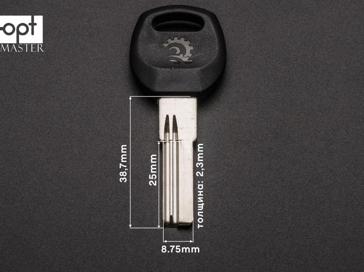 Заготовки ключів SANJIN 25mm, латунь, з пластиковою ручкою