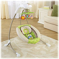 Заколисуючий центр, гойдалки, колиска Fisher Price Rainforest Friends Deluxe Cradle 'n Swing " Лісові друзі"