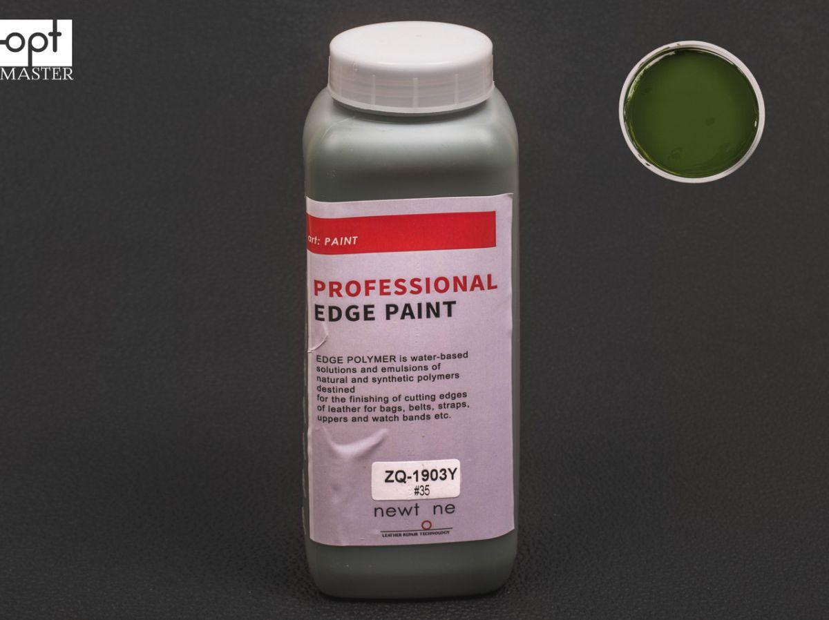 Фарба для урізу (торця) шкіри матова Newtone Edge Paint-OLD, кол. болотний №35 , 1000 г