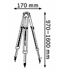 Будівельний штатив Bosch BT160 Professional (робоча висота 97 – 160 см, різьба - 5/8), фото 3