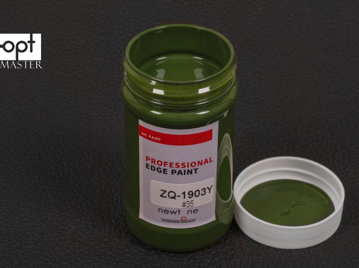 Фарба для урізу (торця) шкіри матова Newtone Edge Paint-OLD, кол. болотний №35, 200 г