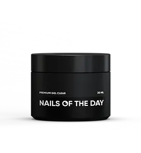 Моделюючий гель для нігтів Nailsoftheday Premium gel clear прозорий, 30 мл