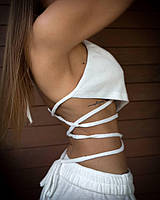 Літній плюшевий костюм шорти з топом, фото 5