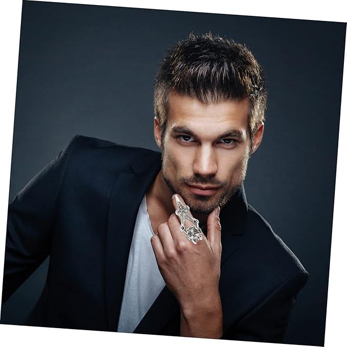 Кігтіль-пензлик у формі дракона з кігтем (на весь палець) готичний панк-кільце, фото 1