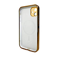 Чохол AG Glass Sapphire Frame MagSafe для iPhone 11 Gold, фото 3