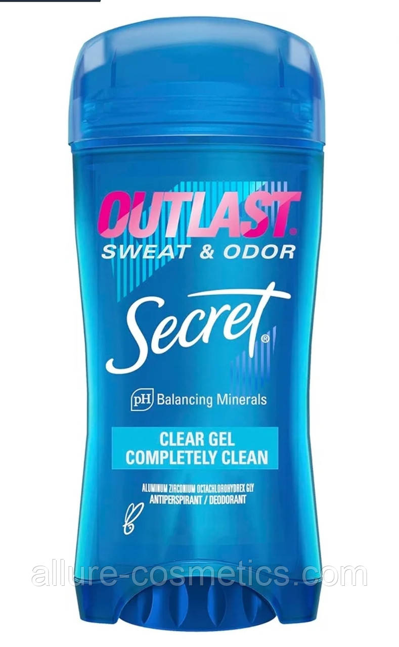 Гелевий дезодорант Secret Outlast Clear Gel Antiperspirant Completely Clean 73г, фото 1