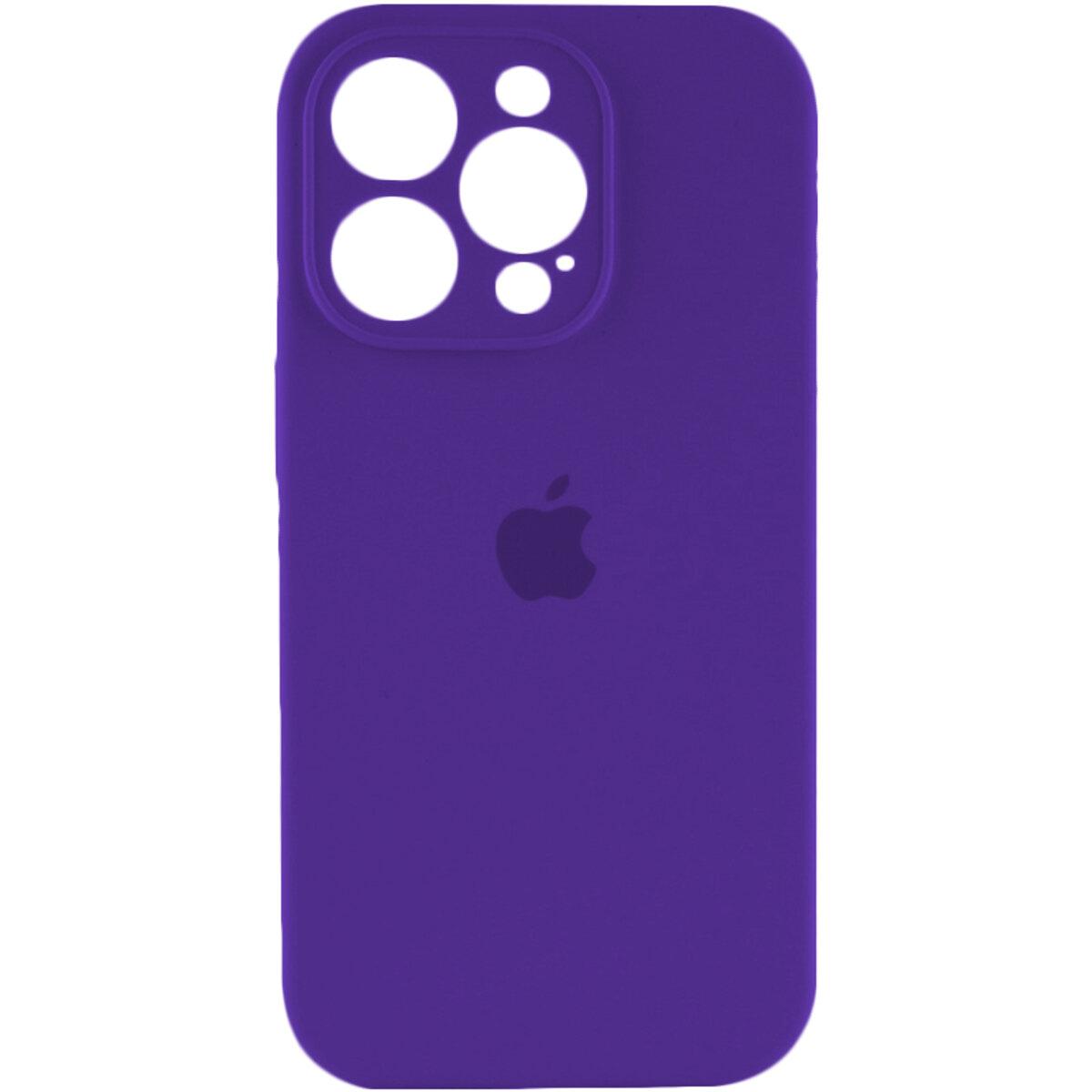 Силіконовий чохол з закритою камерою для iPhone 15 Pro Amethist