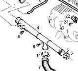 Патрубок Opel Astra, Zafira 1.7 (90265802) з нержавіючої сталі, фото 3