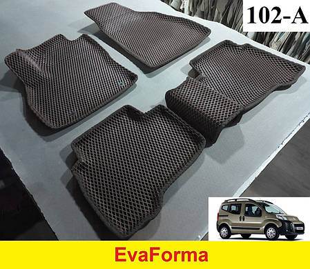 3D килимки EvaForma на Citroen Nemo '08-, 3D килимки EVA, фото 1