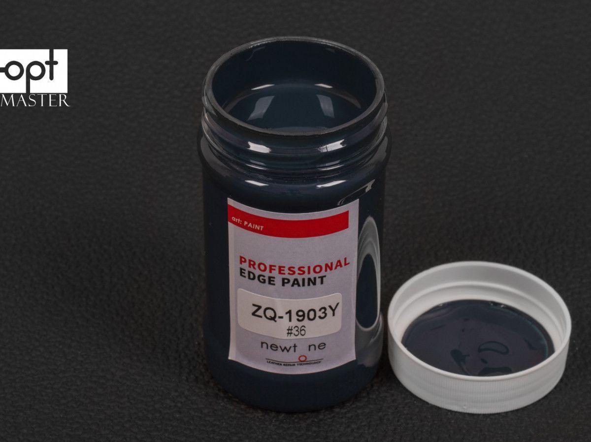 Фарба для урізу (торця) шкіри матова Newtone Edge Paint-OLD, кол. темно-синій №36, 200 г