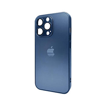 Чохол для смартфона AG Glass Matt Frame Color для iPhone 13 Pro Navy Blue