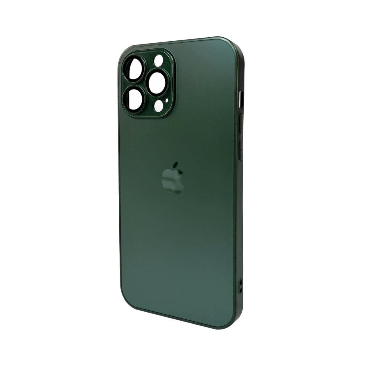 Чохол для смартфона AG Glass Matt Frame Color для iPhone 13 Pro Max Cangling Green, фото 1