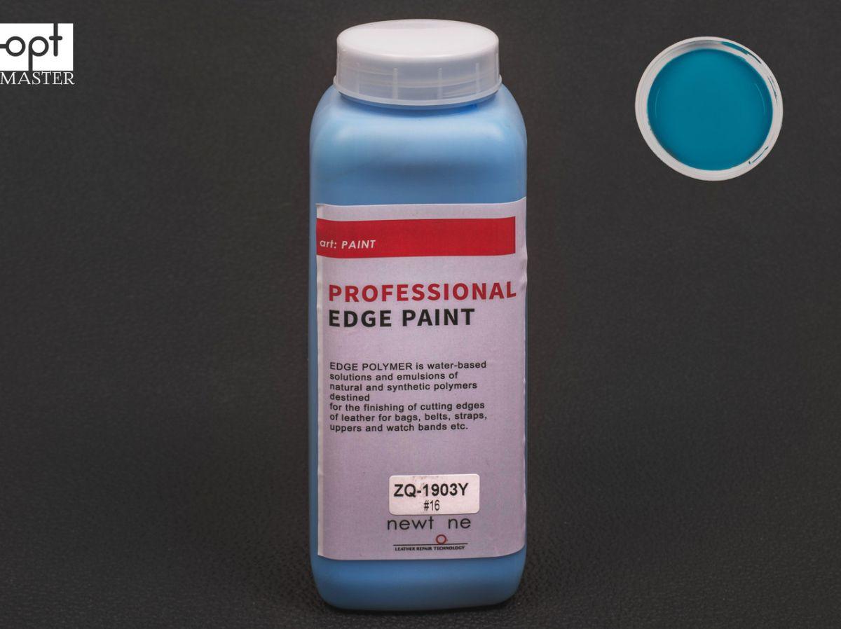 Фарба для урізу (торця) шкіри матова Newtone Edge Paint-OLD, кол. блакитний №16 , 1000 г