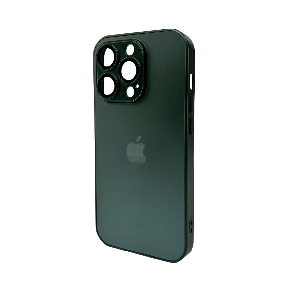 Чохол для смартфона AG Glass Matt Frame Color для iPhone 14 Pro Cangling Green