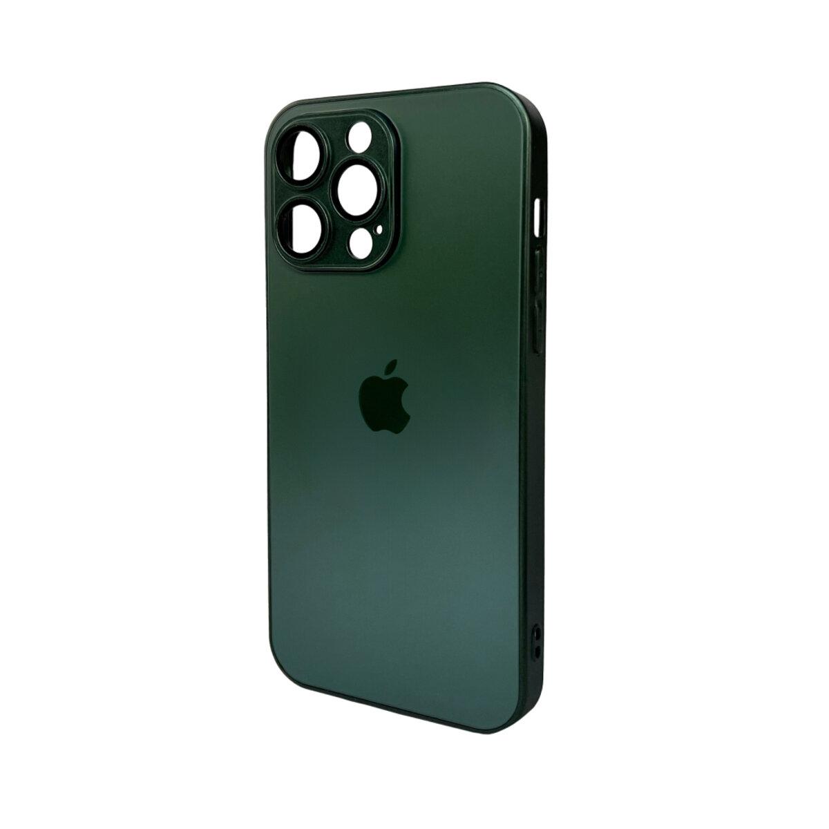 Чохол для смартфона AG Glass Matt Frame Color для iPhone 15 Pro Max Cangling Green, фото 1