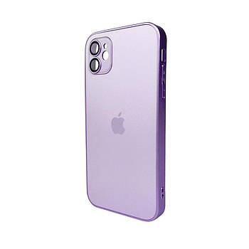 Чохол для смартфона AG Glass Matt Frame Color для iPhone 11 Light Purple
