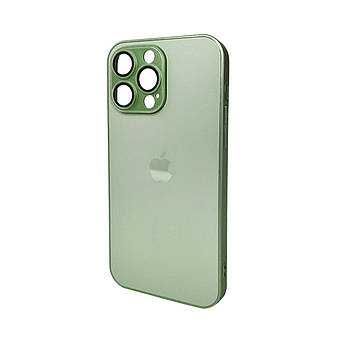 Чохол для смартфона AG Glass Matt Frame Color для iPhone 14 Pro Max Light Green