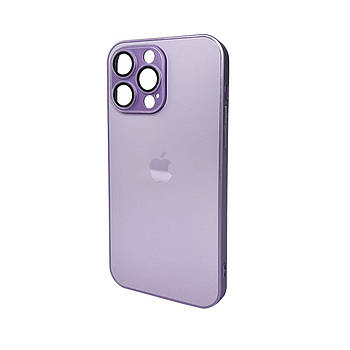 Чохол для смартфона AG Glass Matt Frame Color для iPhone 14 Pro Max Light Purple