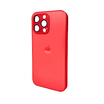 Чохол для смартфона AG Glass Matt Frame Color для iPhone 14 Pro Max Coke Red