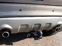 Фаркоп Ford Kuga 2008-2013 (Форд Куга) без підрізу бампера Американська вставка під квадрат