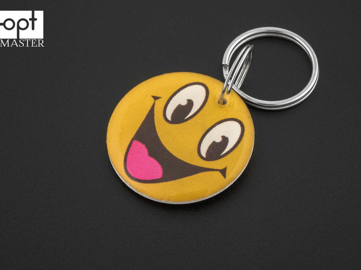 Заготовка ключ для домофону RFID 5577, "Смайлик 2", жорсткий, фото 1