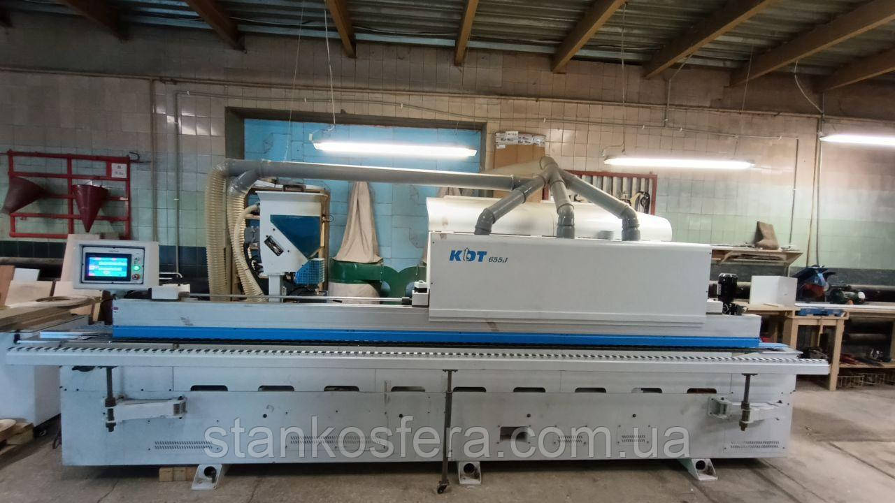 Кромкооблицювальний верстат KDT KE-655JSKA бу 2021р., дві ванни для ПУР та ЕВА + вакууматор для зберігання