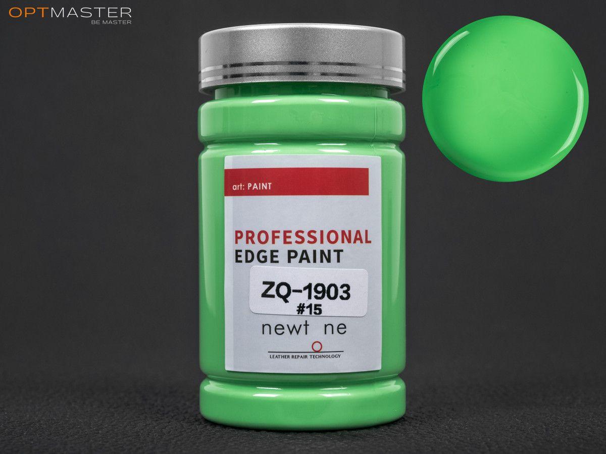 Фарба для урізу (торця) шкіри матова Newtone Edge Paint, кол.ультра-зелений №15, 200 г