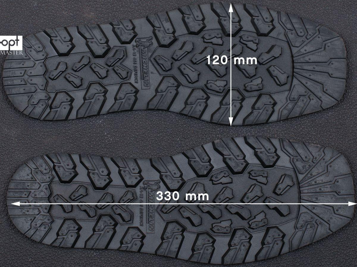 Слід підошви взуття 8мм XA012 DEFENCE MICHELIN (Франція), р. 45-46, кол. чорний (black), фото 1