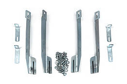 Кріплення до бокових порогів чорний метал Erkul для Honda CRV (2001-2006)