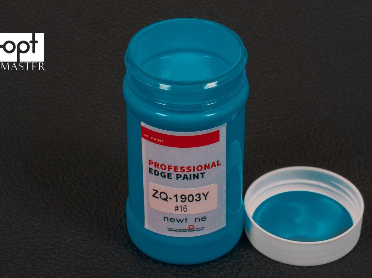 Фарба для урізу (торця) шкіри матова Newtone Edge Paint-OLD, кол. блакитний №16, 200 г
