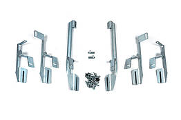 Кріплення до бокових порогів Erkul для Land Rover Discovery IV Чорний метал