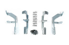 Кріплення до бокових порогів Erkul для Hyundai Santa Fe 1 (2000-2006) Чорний метал