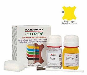 Фарба для шкіри кол.лимонний + очищувач Tarrago Color Dye, 2*25 мл, TDC05(31)