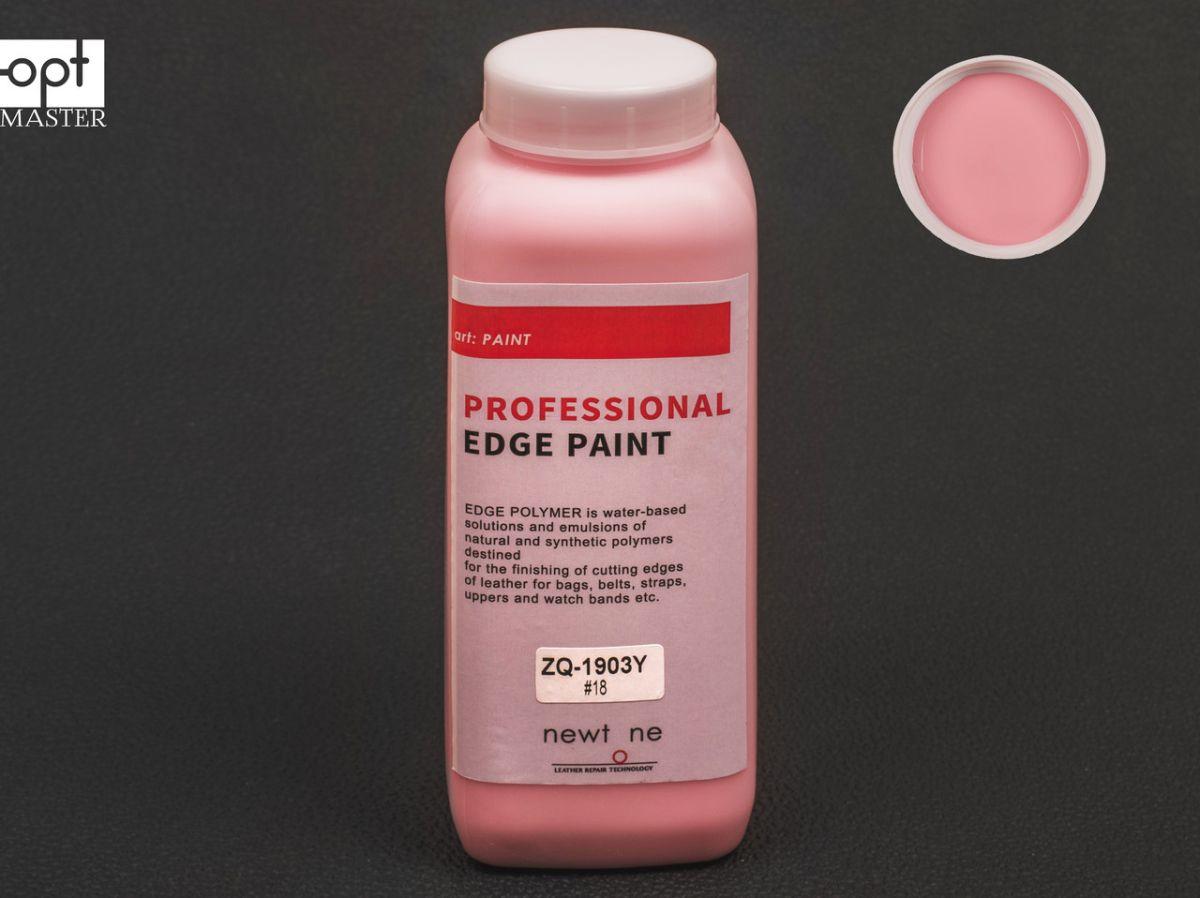 Фарба для урізу (торця) шкіри матова Newtone Edge Paint-OLD, кол. рожевий №18 , 1000 г