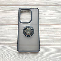 Чохол Armor Ring для Xiaomi Redmi Note 13 Pro протиударний з кільцем Чорний