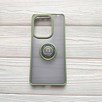 Чохол Armor Ring для Xiaomi Redmi Note 13 Pro протиударний з кільцем Оливковий