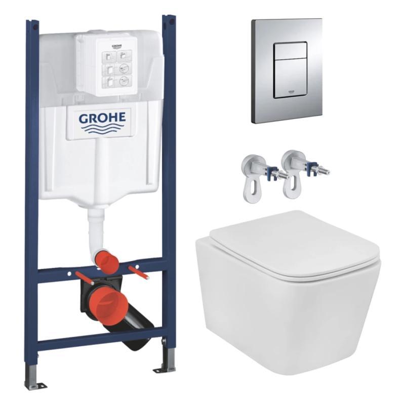 Інсталяція GROHE Rapid SL 3884966Q + Унітаз Kroner Eifel WHI483429 TORNADO (3884966KE483429), фото 1