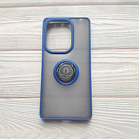 Чохол Armor Ring для Xiaomi Redmi Note 13 Pro протиударний з кільцем Синій