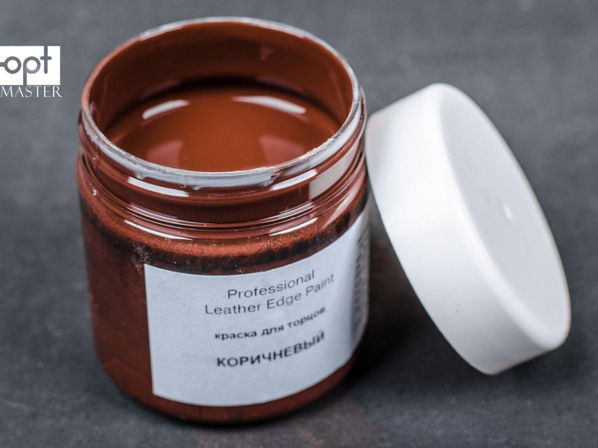 Фарба для торців шкіри Professional Leather Edge Paint Dr. Leather (Едж паинт), кол. коричневий, 150 мл
