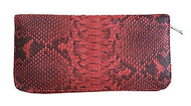 Гаманець портмоне жіночий Ekzotic leather (snw28_3) із натуральної шкіри пітона червоний